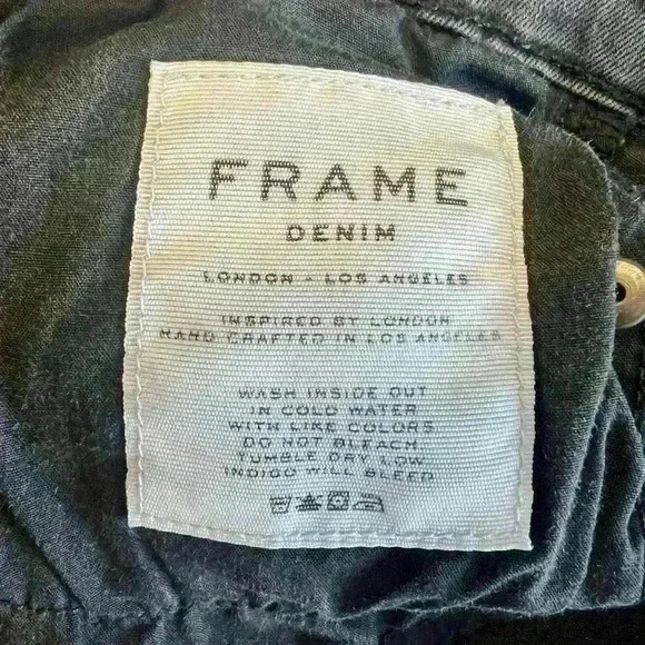 Frame Denim Women Jeans Le Skinny de Jeanne Low-Rise Denim Black #LSS769 Size 29 - Picture 4 of 7